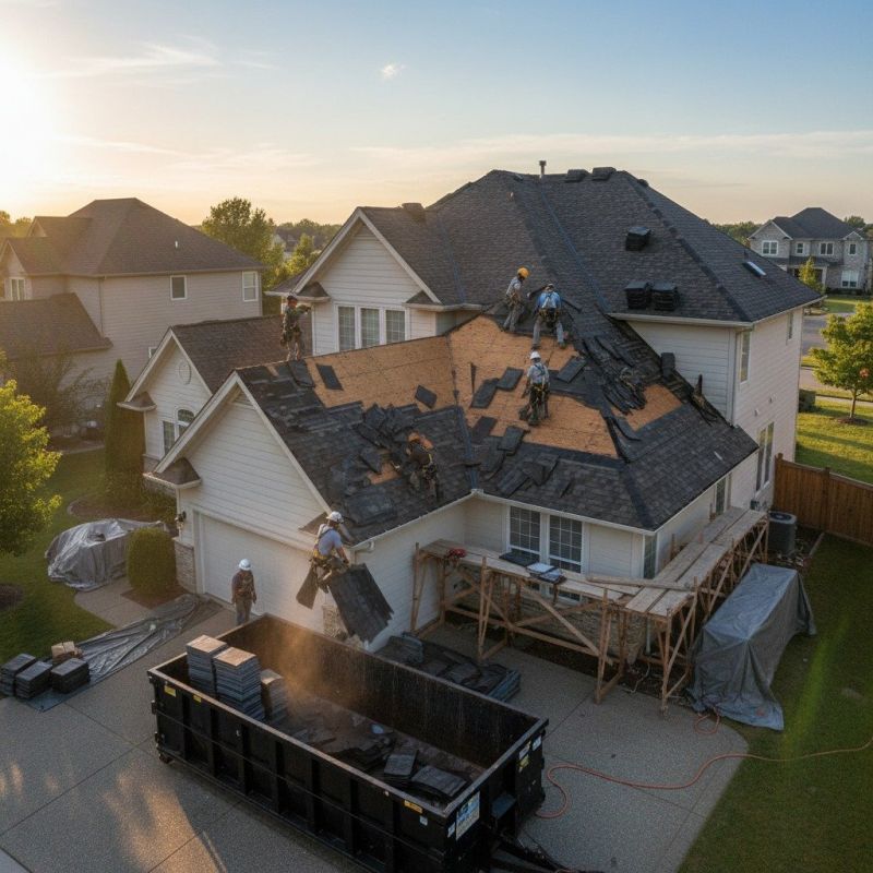 Damaged Roof Replacement in Warwick, RI
